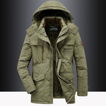 Men’s Military-Style Parka with Fur-Lined Hood — view 3