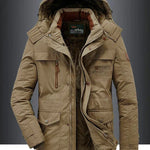 Men’s Military-Style Parka with Fur-Lined Hood — view 5