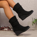 Women’s Slouch Wedge Mid-Calf Boots — view 3