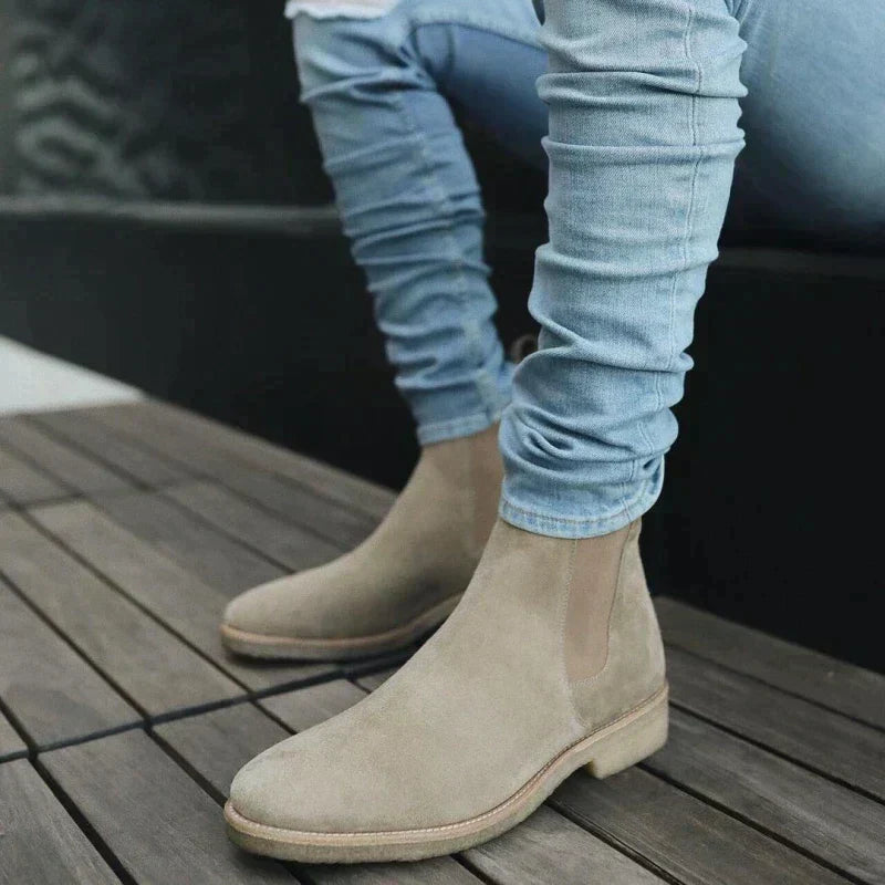 Men’s Suede Slip-On Chelsea Boots — view 1