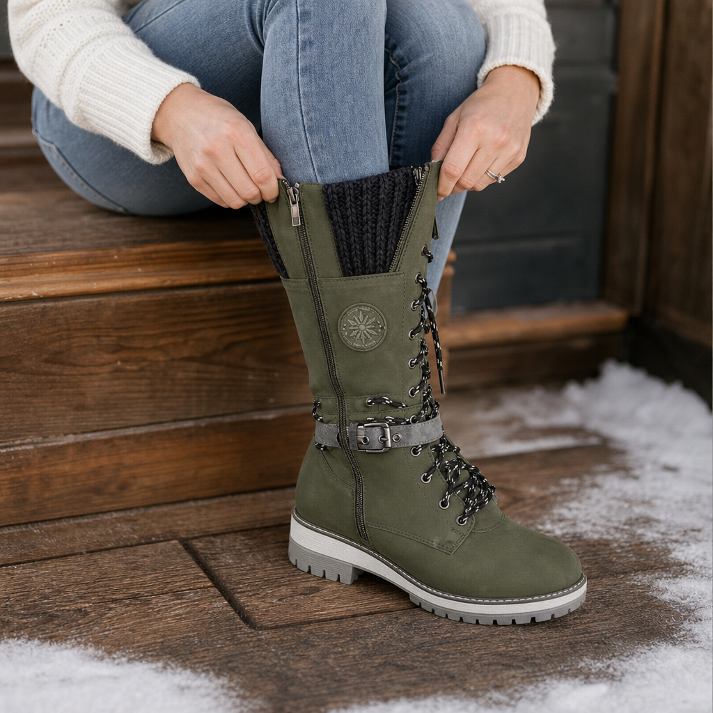Knee-High Side-Zip Winter Boots — view 2