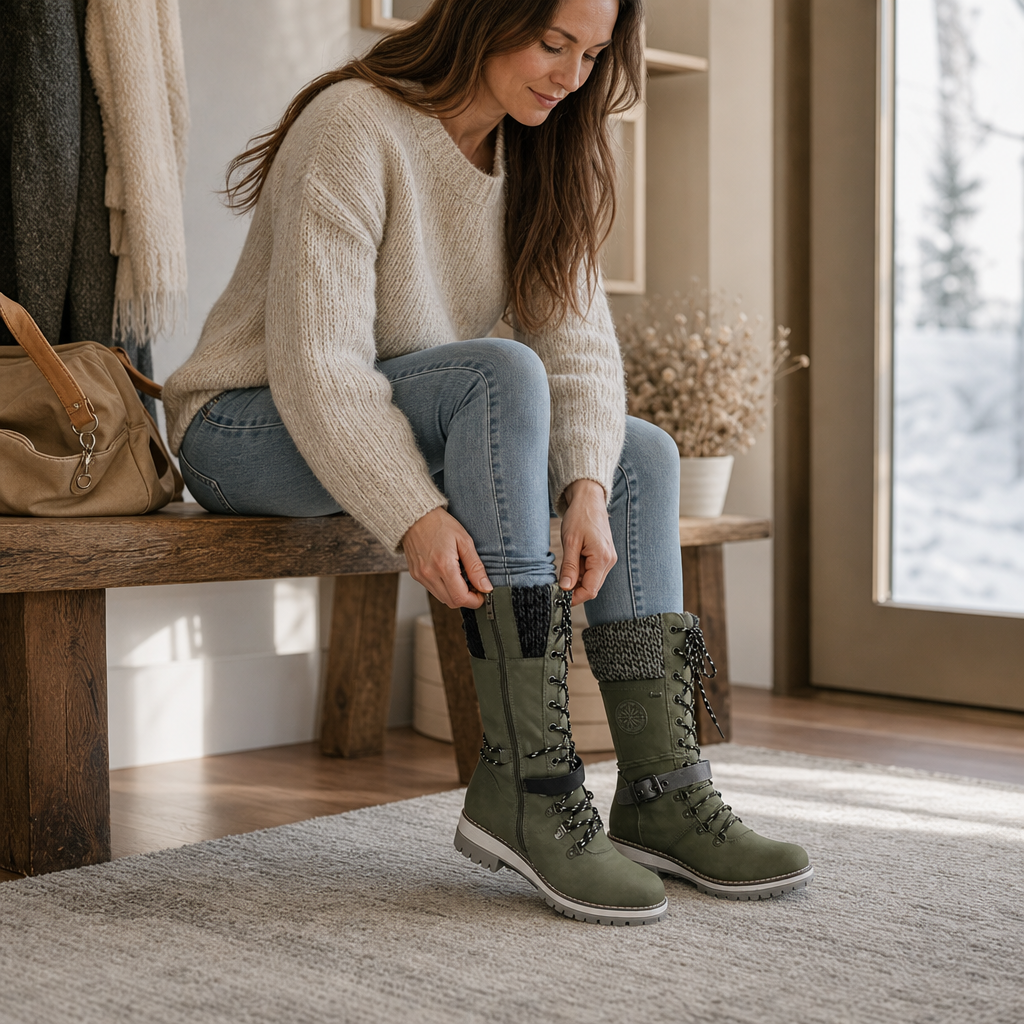 Knee-High Side-Zip Winter Boots — view 3