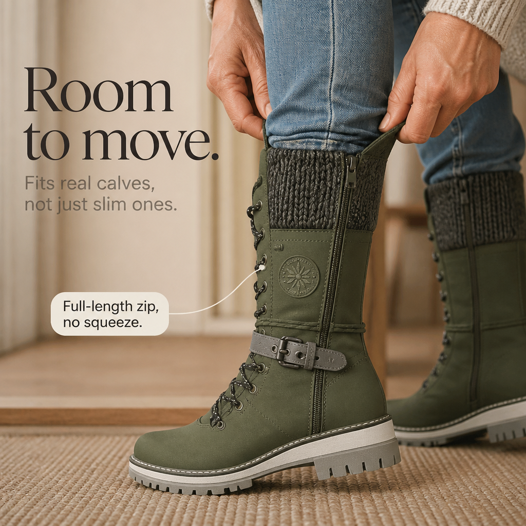 Knee-High Side-Zip Winter Boots — view 6