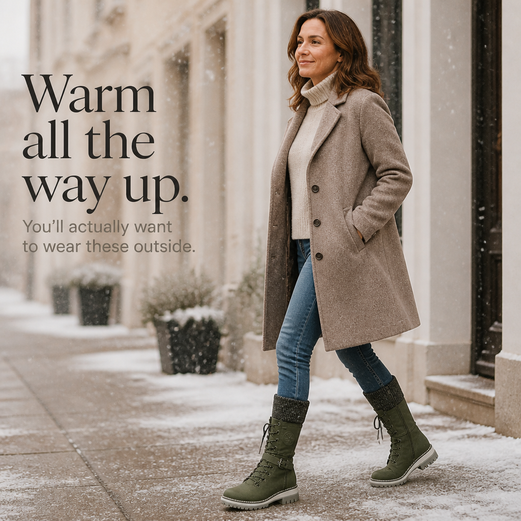 Knee-High Side-Zip Winter Boots — view 9