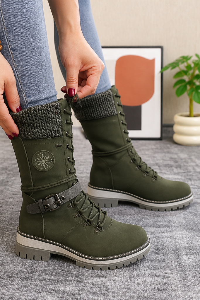 Knee-High Side-Zip Winter Boots — view 10