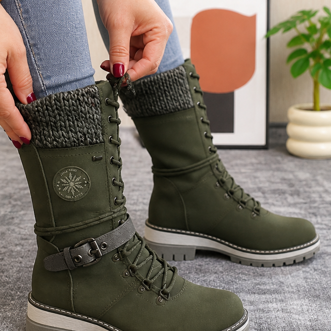 Knee-High Side-Zip Winter Boots — view 10