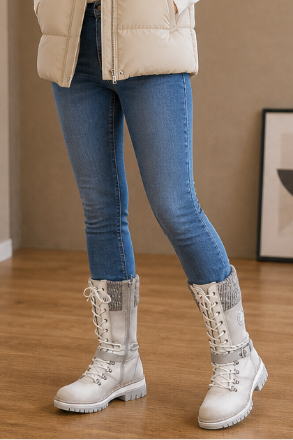Knee-High Side-Zip Winter Boots — view 13