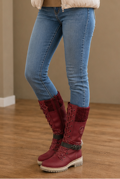 Knee-High Side-Zip Winter Boots — view 14