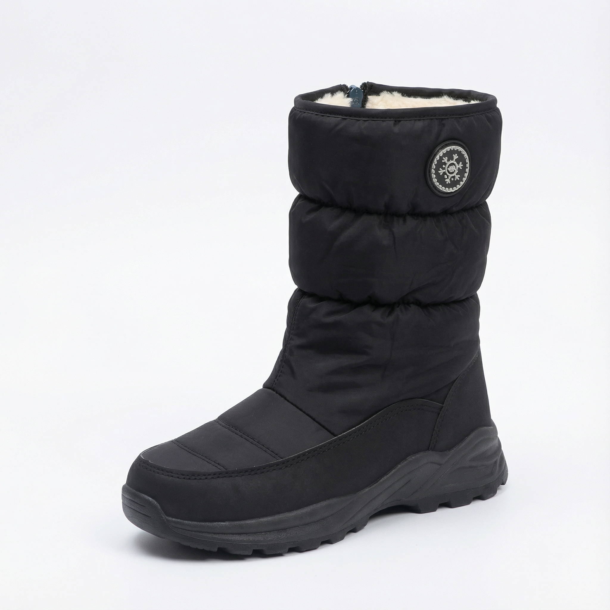 Women’s Quilted Faux-Fur-Lined Winter Boots — view 10