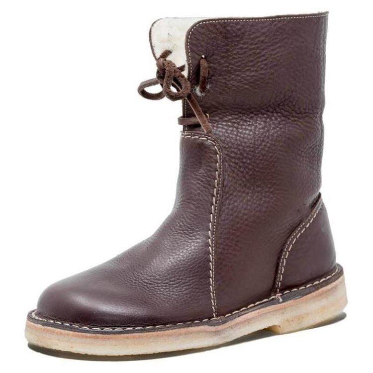Women's Winter Boots with Fleece Exterior and Wool Lining — view 1