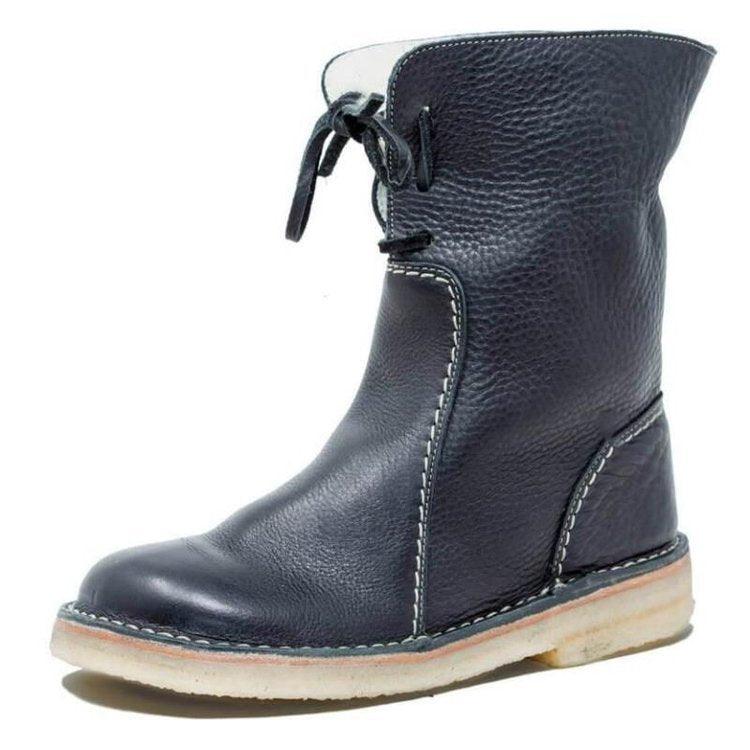 Women's Winter Boots with Fleece Exterior and Wool Lining — view 2