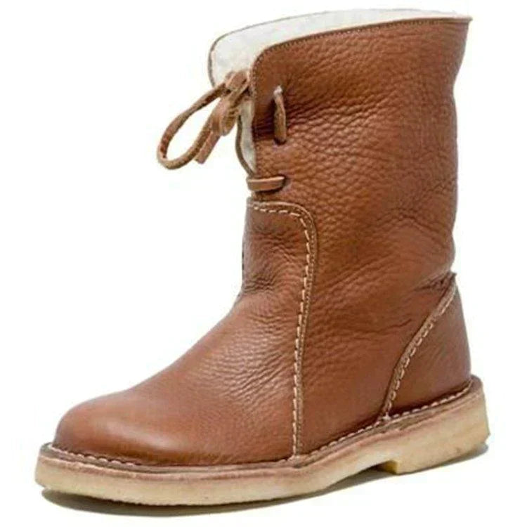 Women's Winter Boots with Fleece Exterior and Wool Lining — view 4
