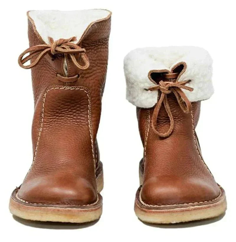 Women's Winter Boots with Fleece Exterior and Wool Lining — view 6