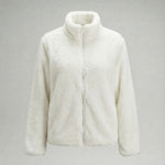 Women’s Plush Fleece Jacket with High Collar and Full Zip — view 2