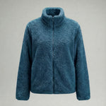 Women’s Plush Fleece Jacket with High Collar and Full Zip — view 3