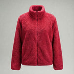 Women’s Plush Fleece Jacket with High Collar and Full Zip — view 4