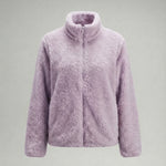 Women’s Plush Fleece Jacket with High Collar and Full Zip — view 8