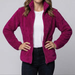 Women’s Plush Fleece Jacket with High Collar and Full Zip — view 9