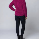 Women’s Plush Fleece Jacket with High Collar and Full Zip — view 11