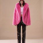 Women's Oversized Hooded Faux-Fur Coat — view 4
