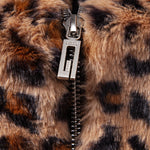 Men’s Printed Faux Fur Hooded Zip-Up Jacket — view 8