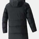 Men’s Long Quilted Hooded Puffer Parka — view 3