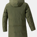 Men’s Long Quilted Hooded Puffer Parka — view 4