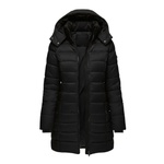 Women's Mid-Length Hooded Quilted Parka — view 1