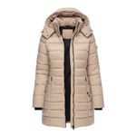 Women's Mid-Length Hooded Quilted Parka — view 2