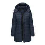 Women's Mid-Length Hooded Quilted Parka — view 4