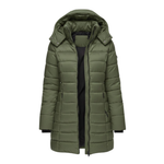 Women's Mid-Length Hooded Quilted Parka — view 5