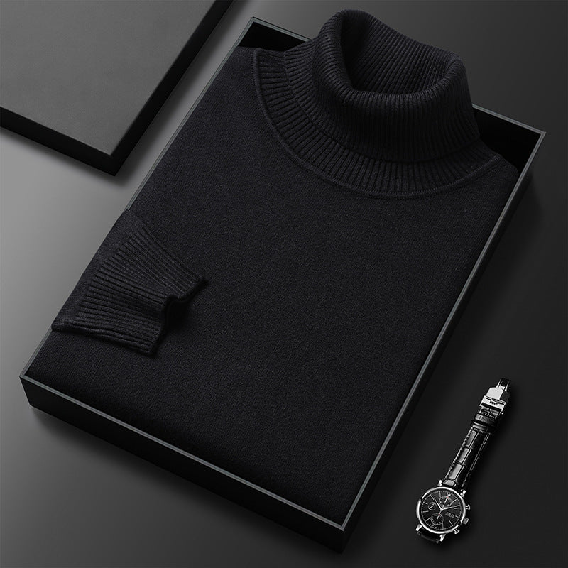 Men’s Ribbed Turtleneck Sweater — view 3