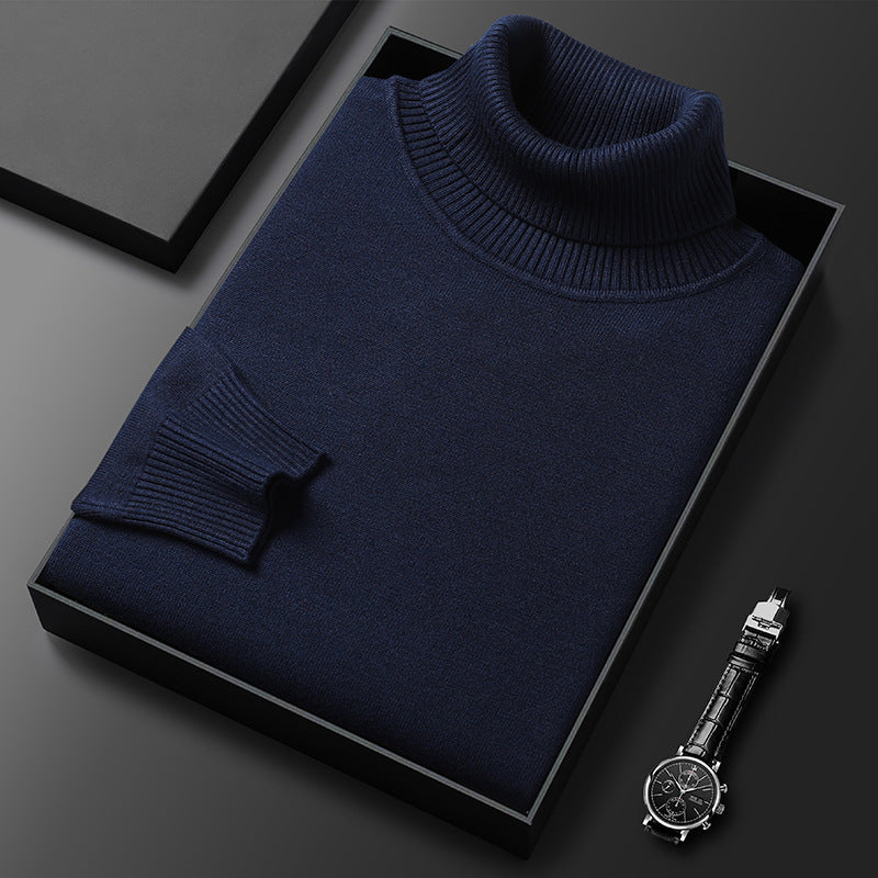 Men’s Ribbed Turtleneck Sweater — view 4