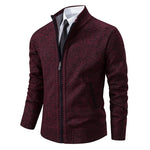 Men’s Merino Wool Full-Zip Mock-Neck Sweater — view 4