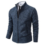 Men’s Merino Wool Full-Zip Mock-Neck Sweater — view 5