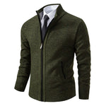 Men’s Merino Wool Full-Zip Mock-Neck Sweater — view 7