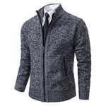 Men’s Merino Wool Full-Zip Mock-Neck Sweater — view 9