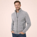 Men’s Merino Wool Full-Zip Mock-Neck Sweater — view 10