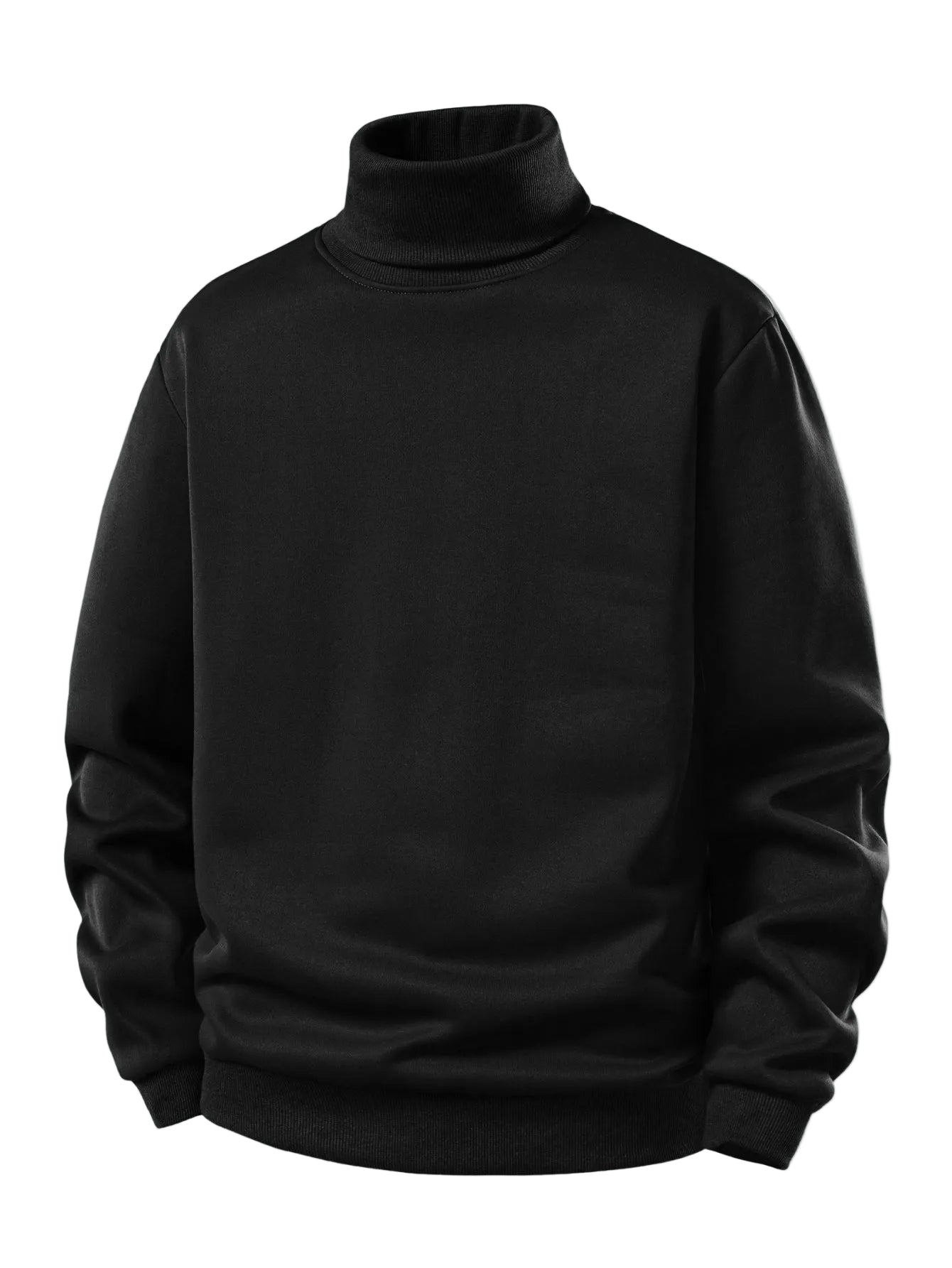 Men’s Fleece-Lined Turtleneck Sweatshirt — view 2