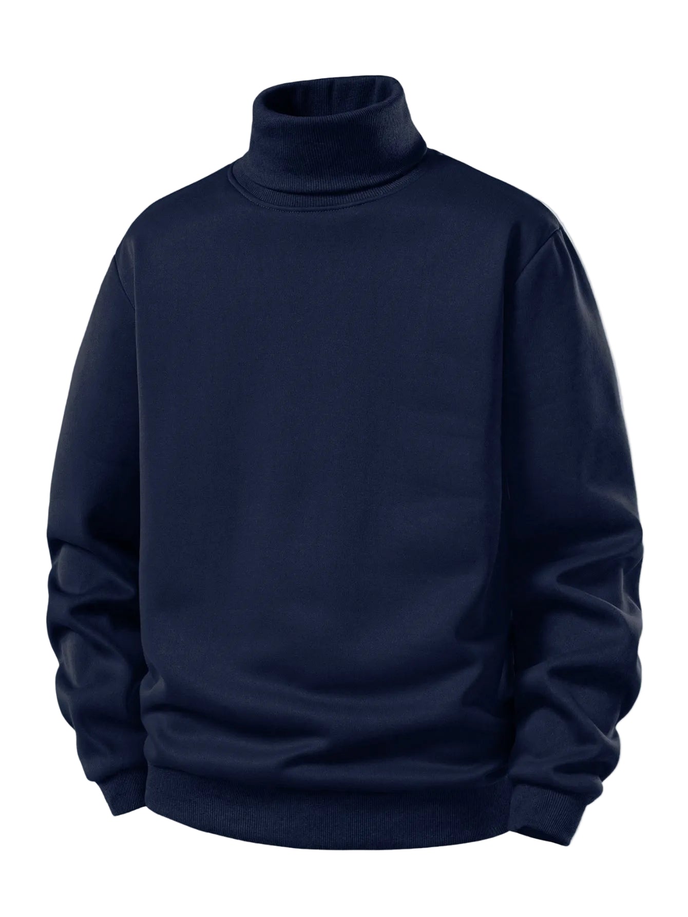 Men’s Fleece-Lined Turtleneck Sweatshirt — view 3
