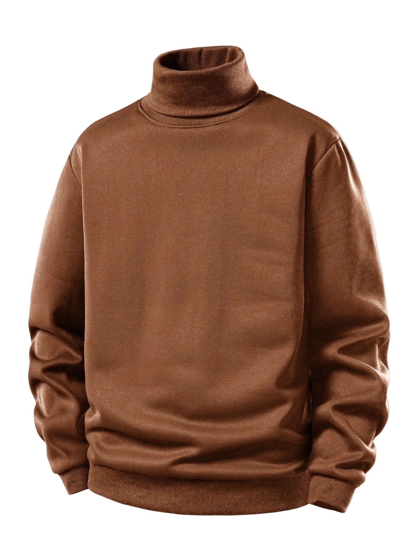 Men’s Fleece-Lined Turtleneck Sweatshirt — view 4