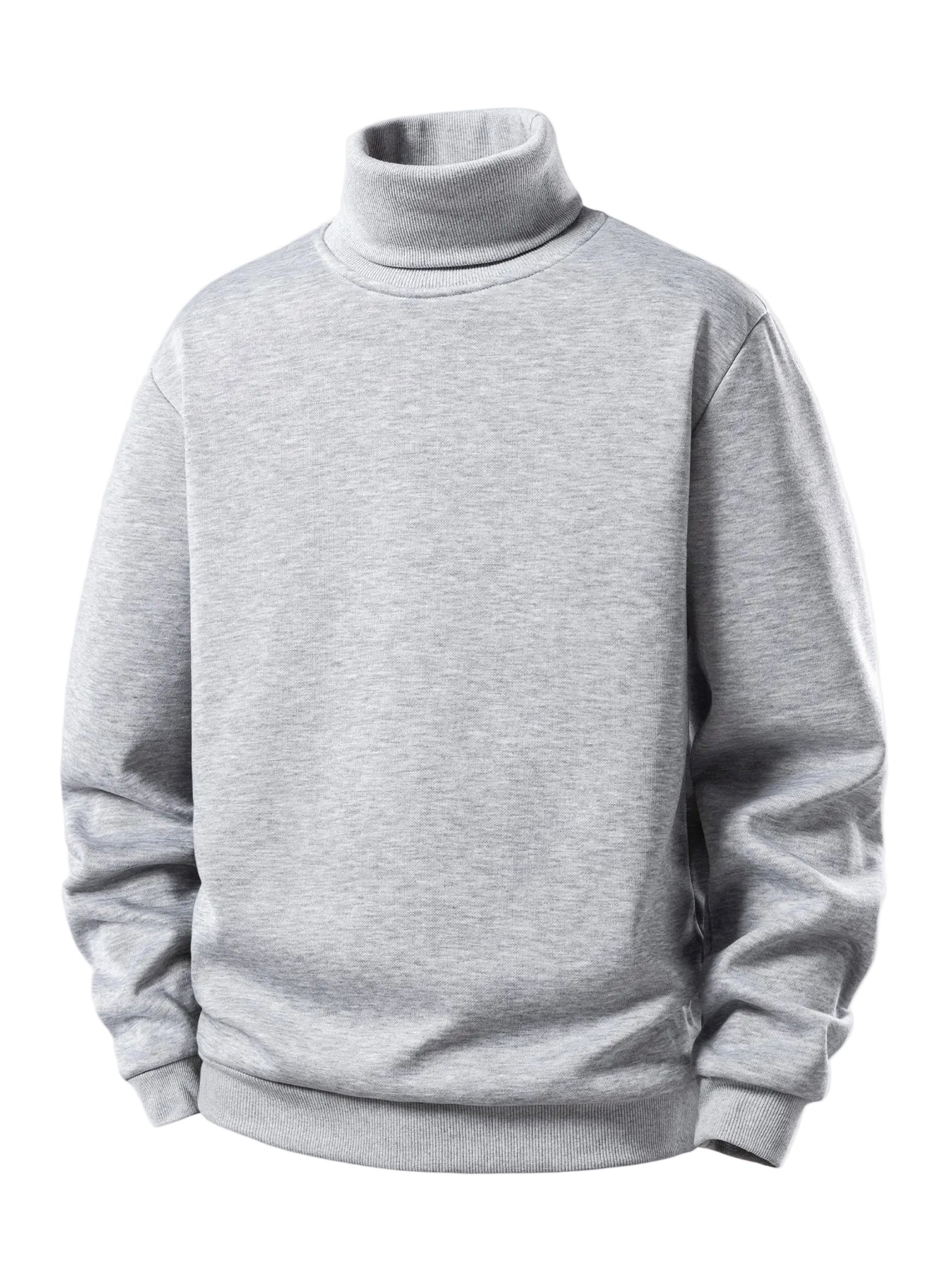 Men’s Fleece-Lined Turtleneck Sweatshirt — view 6