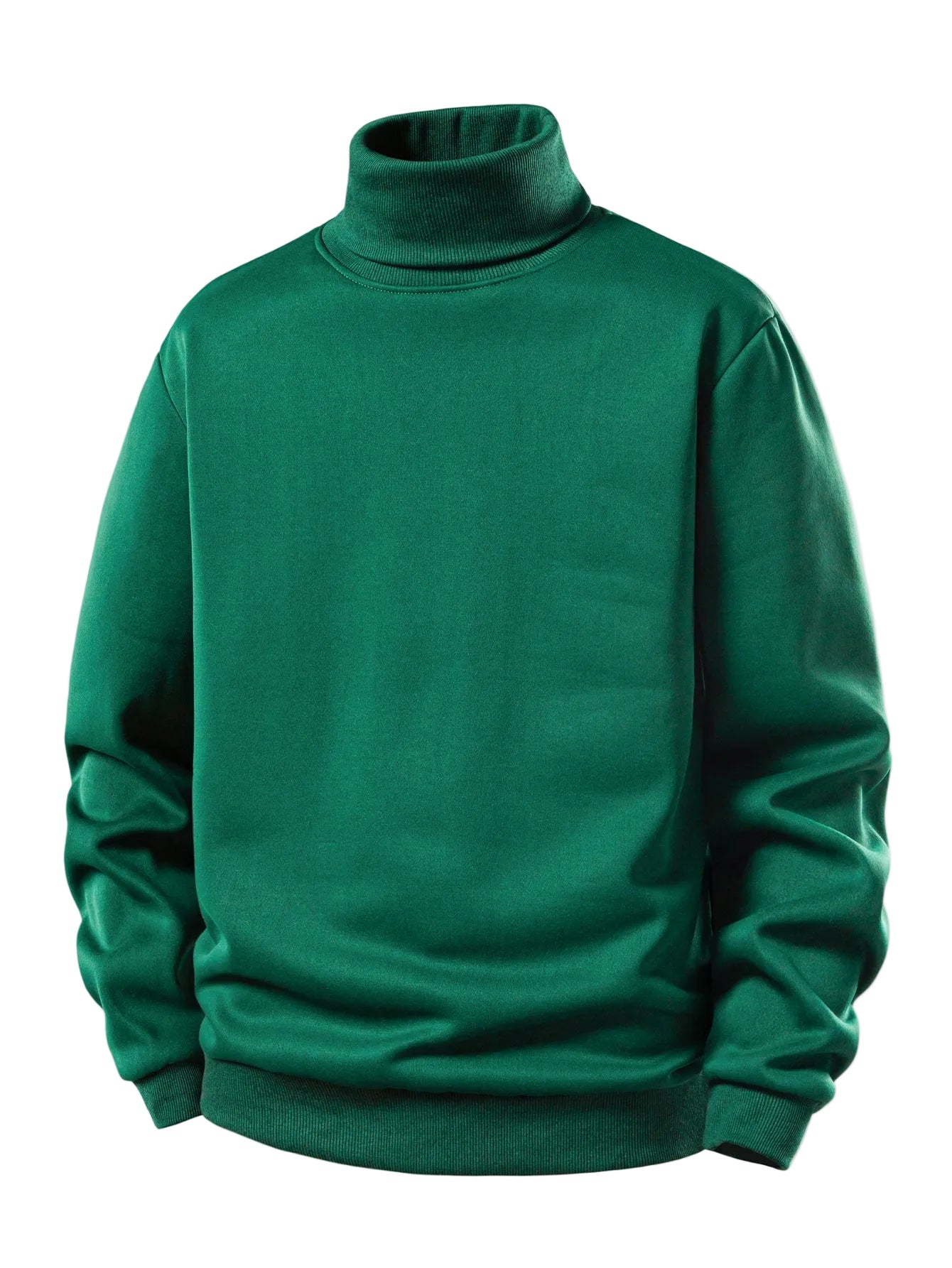 Men’s Fleece-Lined Turtleneck Sweatshirt — view 7