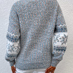 Snowflake Mock-Neck Sweater — view 4