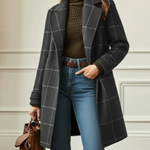 Women’s Printed Longline Tweed Coat — view 2