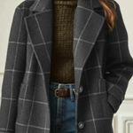 Women’s Printed Longline Tweed Coat — view 5