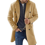 Men’s Double-Breasted Mid-Length Overcoat — view 4