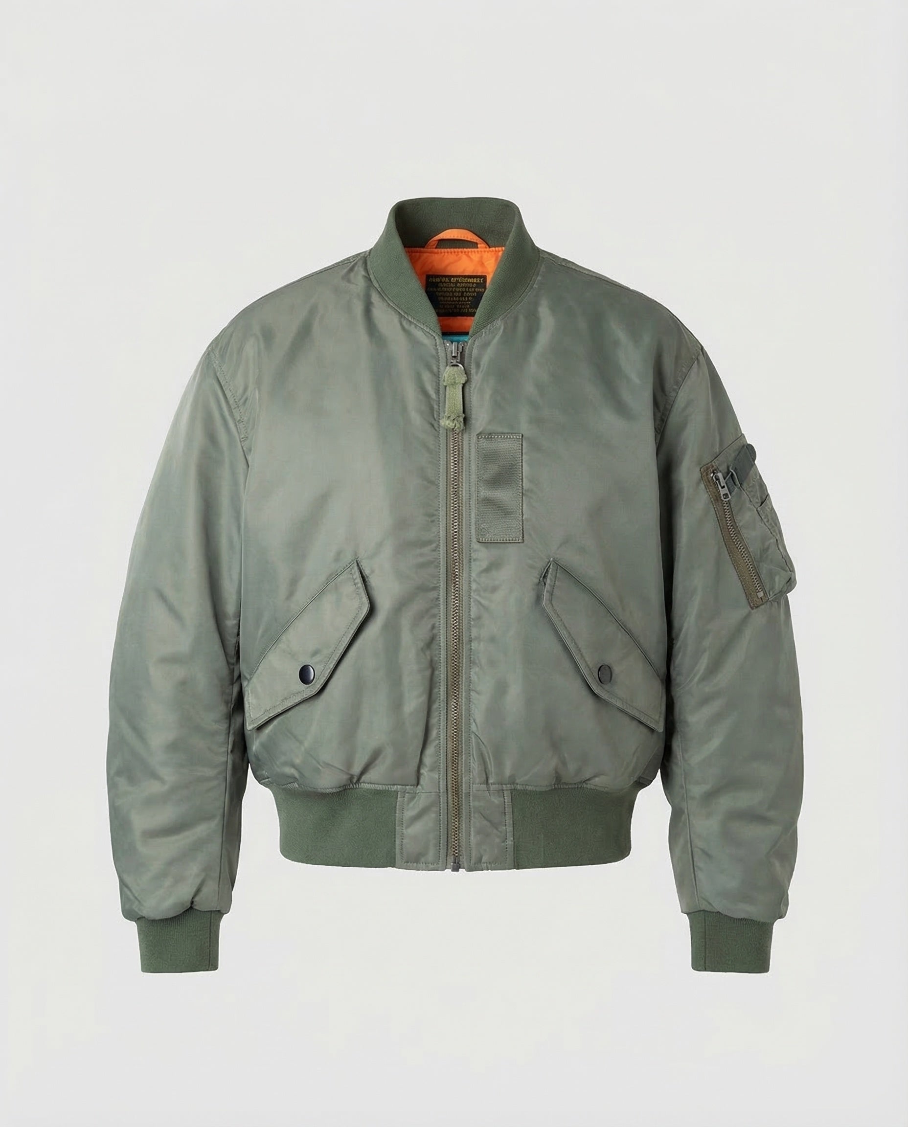 Men’s Padded Bomber Jacket with Ribbed Trims — view 1