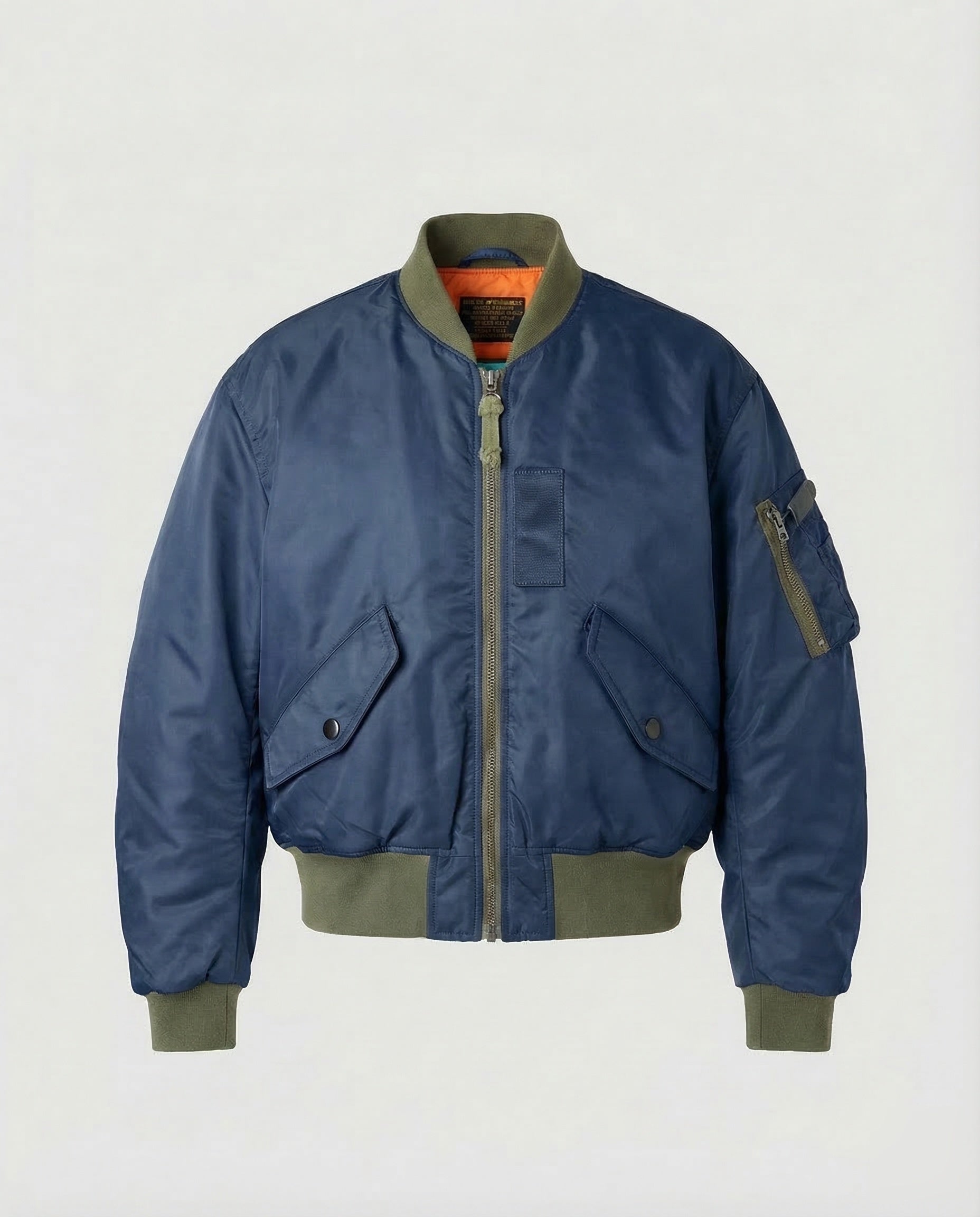 Men’s Padded Bomber Jacket with Ribbed Trims — view 2