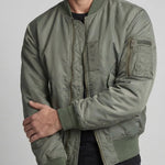 Men’s Padded Bomber Jacket with Ribbed Trims — view 3
